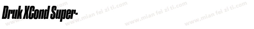 Druk XCond Super字体转换